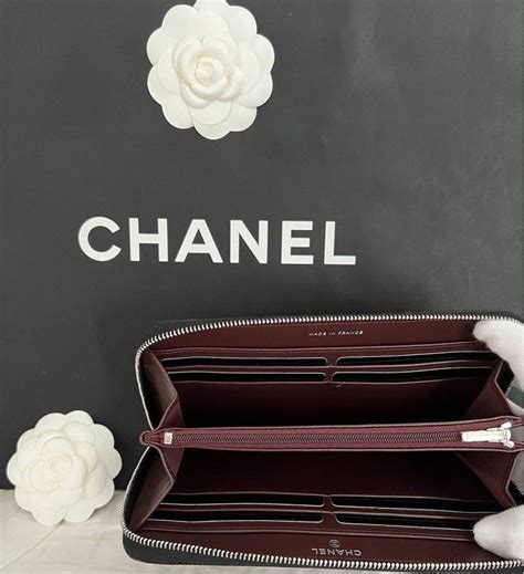 used chanel wallet - chanel long zipped wallet.